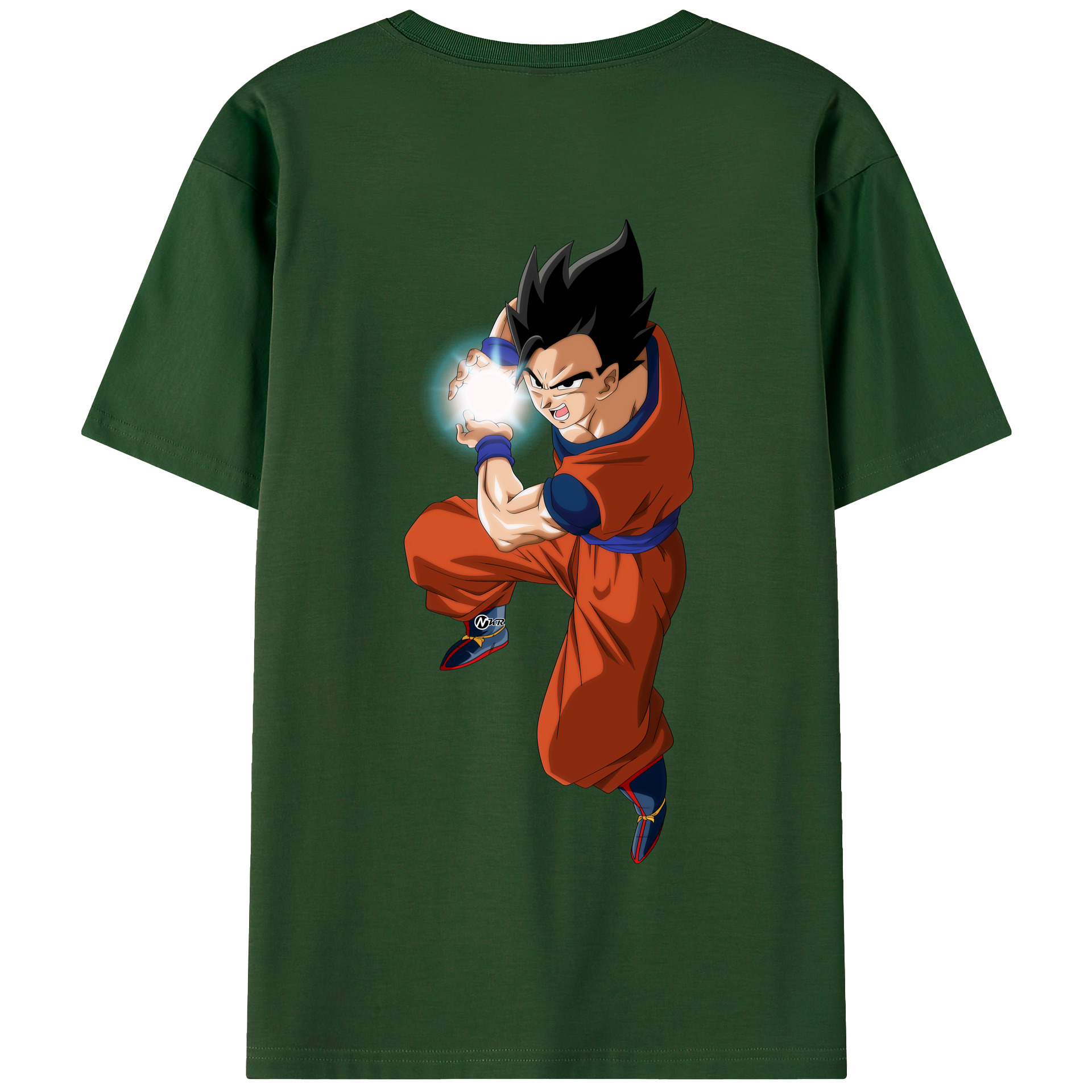 （画像用） ドラゴンボール 孫 悟飯（そんごはん）DRAGON BALL Son Gohan 綿100％半袖Tシャツ（背面プリント）
